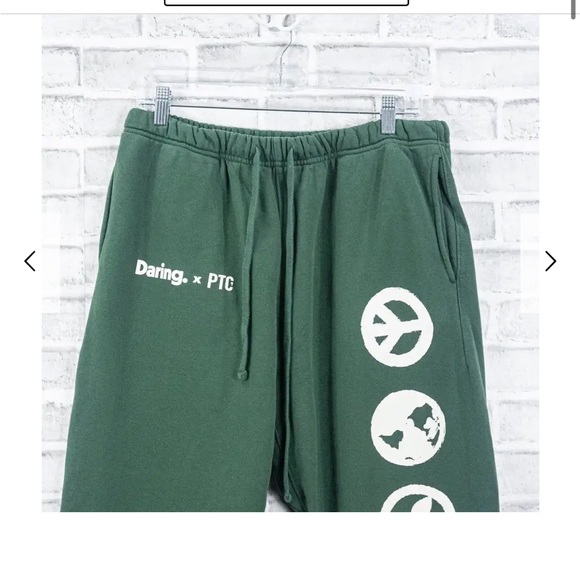 PTC X DARING sweatpants collab palm tree crew green - Picture 3 of 8